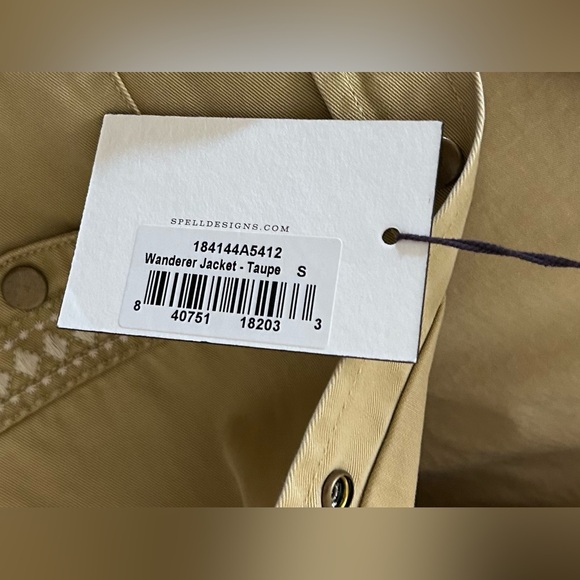 (Size Swap? S4M) NWT Spell Wanderer Jacket Taupe Size Small - Picture 5 of 13